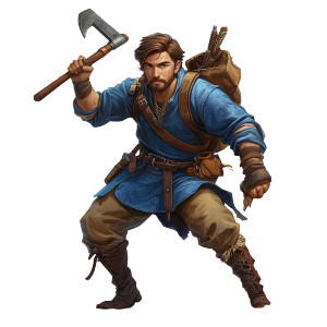 Adventurer With Pickaxe Vinyl Car Decal Sticker – Waterproof & UV-Resistant 8"