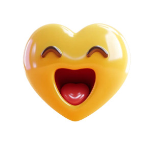 Realistic 3D Heart Vinyl Car Decal Sticker – Waterproof & UV-Resistant 8"