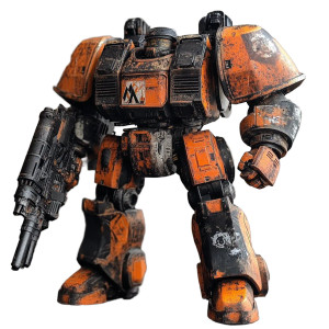 Old Heavy Mecha Vinyl Car Decal Sticker – Waterproof & UV-Resistant 8"