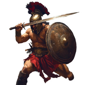 Greek Warrior Fight Vinyl Car Decal Sticker – Waterproof & UV-Resistant 8" Greek Warrior Fight Vinyl Car Decal Sticker – Waterproof & UV-Resistant 8"