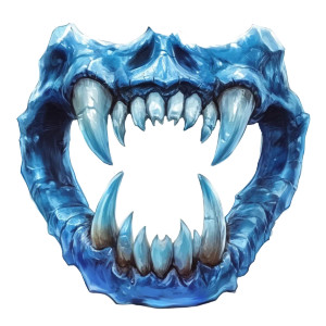 Spectral Orc Jaw Vinyl Car Decal Sticker – Waterproof & UV-Resistant 8" Spectral Orc Jaw Vinyl Car Decal Sticker – Waterproof & UV-Resistant 8"