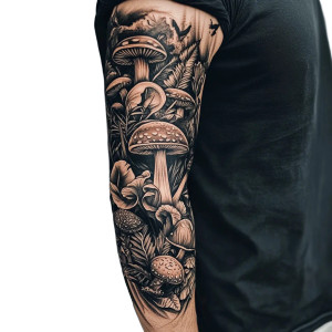 Hawaiian Jungle Tattoo Vinyl Car Decal Sticker – Waterproof & UV-Resistant 8"