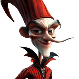 Pixar Trickster Vinyl Car Decal Sticker – Waterproof & UV-Resistant 8"