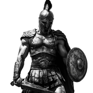 Gladiator Portrait V3 Vinyl Car Decal Sticker – Waterproof & UV-Resistant 8"