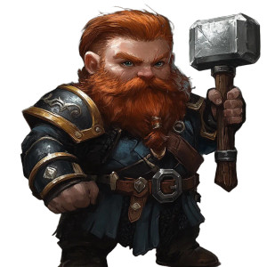 Dwarf Cleric V18 Vinyl Car Decal Sticker – Waterproof & UV-Resistant 8"