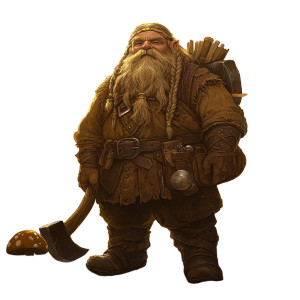 Mystical Dwarf Warrior Vinyl Car Decal Sticker – Waterproof & UV-Resistant 8"