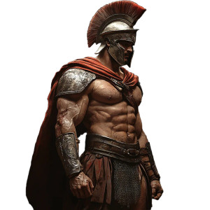 Greek Warrior V3 Vinyl Car Decal Sticker – Waterproof & UV-Resistant 8"