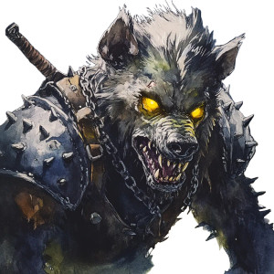 Undead Hyena-Man Vinyl Car Decal Sticker – Waterproof & UV-Resistant 8"