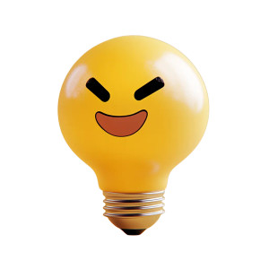 Genius Lightbulb Icon Vinyl Car Decal Sticker – Waterproof & UV-Resistant 8"