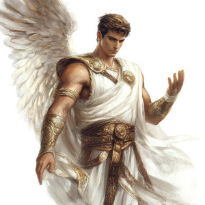 Fantasy Greek Angel Vinyl Car Decal Sticker – Waterproof & UV-Resistant 8"