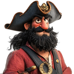 Blackbeard Pirate Vinyl Car Decal Sticker – Waterproof & UV-Resistant 8" Blackbeard Pirate Vinyl Car Decal Sticker – Waterproof & UV-Resistant 8"