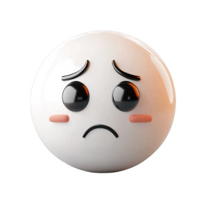 3D White Emoji Vinyl Car Decal Sticker – Waterproof & UV-Resistant 8"