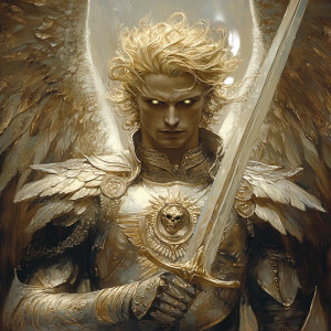 Divine Warrior Seraphim Vinyl Car Decal Sticker – Waterproof & UV-Resistant 8" Divine Warrior Seraphim Vinyl Car Decal Sticker – Waterproof & UV-Resistant 8"