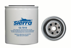 Sierra Marine Fuel Water Separator Filter | Marine Series, 10 Micron Element, Tall Filter, Fits Mercury Engines Sierra Marine Fuel Water Separator Filter | Marine Series, 10 Micron Element, Tall Filter, Fits Mercury Engines