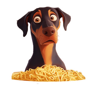 Sofiane The Doberman Vinyl Car Decal Sticker – Waterproof & UV-Resistant 8"