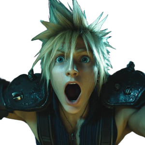 Surprised Cloud Vinyl Car Decal Sticker – Waterproof & UV-Resistant 8"