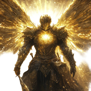 Radiant Aasimar Commander Vinyl Car Decal Sticker – Waterproof & UV-Resistant 8"