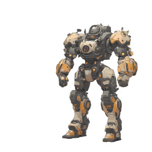 Macaroon Mech Concept Vinyl Car Decal Sticker – Waterproof & UV-Resistant 8"