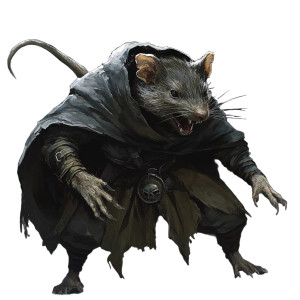 D&D Wererat Vinyl Car Decal Sticker – Waterproof & UV-Resistant 8"