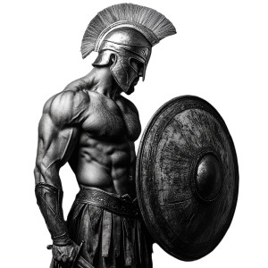 Spartan Warrior V61 Vinyl Car Decal Sticker – Waterproof & UV-Resistant 8"