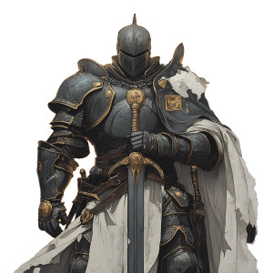 Grimdark Holy Paladin Vinyl Car Decal Sticker – Waterproof & UV-Resistant 8"