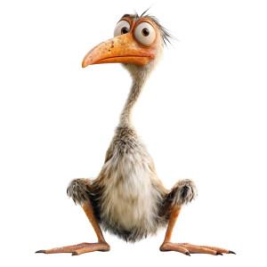 Weird Funny Bird Vinyl Car Decal Sticker – Waterproof & UV-Resistant 8"