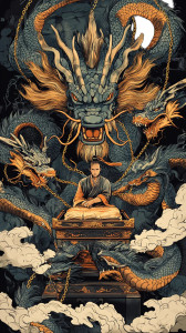 Dragons Entwined Coffin Vinyl Car Decal Sticker – Waterproof & UV-Resistant 8"