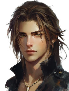 Fantasy Hero Portrait Vinyl Car Decal Sticker – Waterproof & UV-Resistant 8"