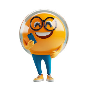 Bubble Mascot Vinyl Car Decal Sticker – Waterproof & UV-Resistant 8"