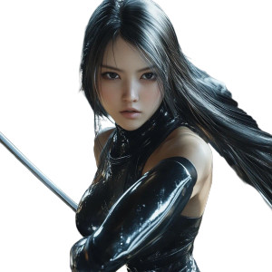 Asian Female Fighter Vinyl Car Decal Sticker – Waterproof & UV-Resistant 8" Asian Female Fighter Vinyl Car Decal Sticker – Waterproof & UV-Resistant 8"