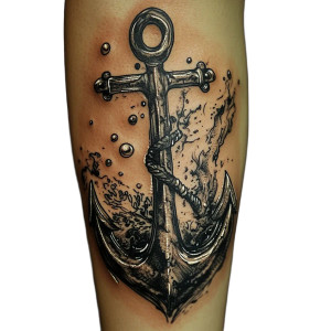 Anchor Tattoo Vinyl Car Decal Sticker – Waterproof & UV-Resistant 8" Anchor Tattoo Vinyl Car Decal Sticker – Waterproof & UV-Resistant 8"