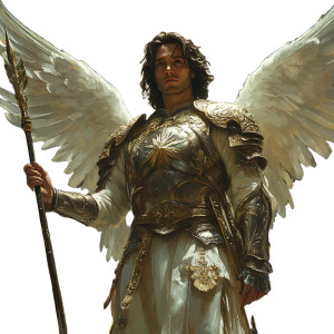 Saint Michael Archangel V14 Vinyl Car Decal Sticker – Waterproof & UV-Resistant 8"