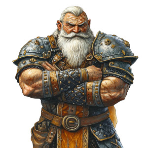 Dwarven Soldier Vinyl Car Decal Sticker – Waterproof & UV-Resistant 8"