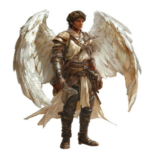 Aasimar Male Vinyl Car Decal Sticker – Waterproof & UV-Resistant 8" Aasimar Male Vinyl Car Decal Sticker – Waterproof & UV-Resistant 8"