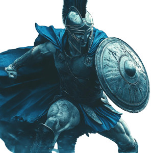 Charging Spartan Vinyl Car Decal Sticker – Waterproof & UV-Resistant 8"