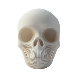 Sci-Fi Skull Mask Vinyl Car Decal Sticker – Waterproof & UV-Resistant 8"