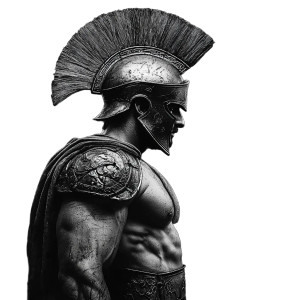 Spartan Warrior V68 Vinyl Car Decal Sticker – Waterproof & UV-Resistant 8"