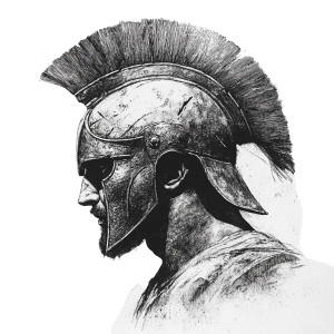 Spartan Warrior V66 Vinyl Car Decal Sticker – Waterproof & UV-Resistant 8"