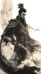 Ancient Chinese Warrior V13 Vinyl Car Decal Sticker – Waterproof & UV-Resistant 8"