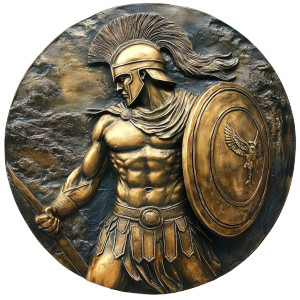 Spartan Warrior Emblem Vinyl Car Decal Sticker – Waterproof & UV-Resistant 8"