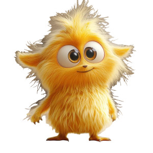 Joyful Fluffy Character Vinyl Car Decal Sticker – Waterproof & UV-Resistant 8" Joyful Fluffy Character Vinyl Car Decal Sticker – Waterproof & UV-Resistant 8"