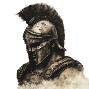 Spartan Warrior Helmet Vinyl Car Decal Sticker – Waterproof & UV-Resistant 8"