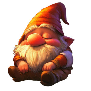 Sleepy Cheerful Gnome Vinyl Car Decal Sticker – Waterproof & UV-Resistant 8" Sleepy Cheerful Gnome Vinyl Car Decal Sticker – Waterproof & UV-Resistant 8"