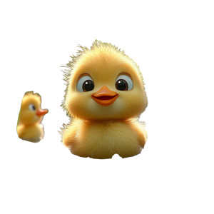 Shy Duckling Hiding Vinyl Car Decal Sticker – Waterproof & UV-Resistant 8"