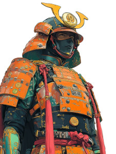 Samurai Armure Heian Vinyl Car Decal Sticker – Waterproof & UV-Resistant 8"