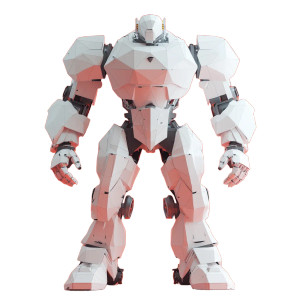 Security Guard Robot Vinyl Car Decal Sticker – Waterproof & UV-Resistant 8"