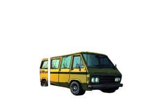 Shaggy And Scooby Van Vinyl Car Decal Sticker – Waterproof & UV-Resistant 8"