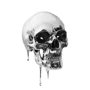 White Background Skull Vinyl Car Decal Sticker – Waterproof & UV-Resistant 8"