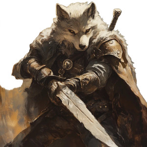 Wolfkin Dragonbane Vinyl Car Decal Sticker – Waterproof & UV-Resistant 8"