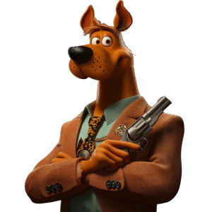 Mafioso Scooby-Doo Vinyl Car Decal Sticker – Waterproof & UV-Resistant 8"
